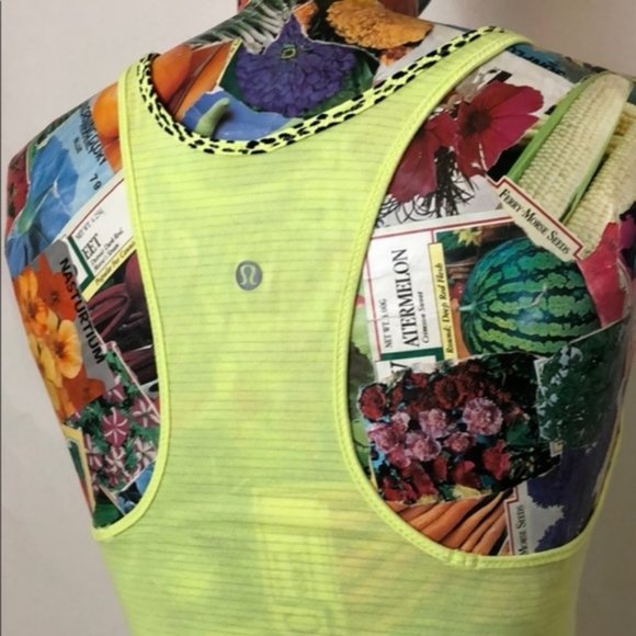 lululemon athletica Tops - Lululemon Singlet Racerback Stripes Tank Leopard Cheetah